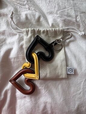 Loewe triple heart keychain